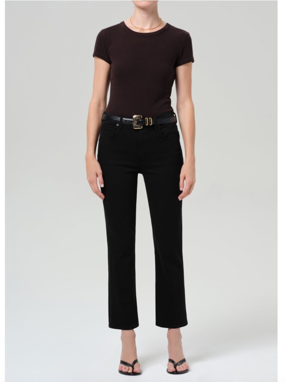 Citizens of Humanity Isola Mid Rise Cropped Boot Jeans